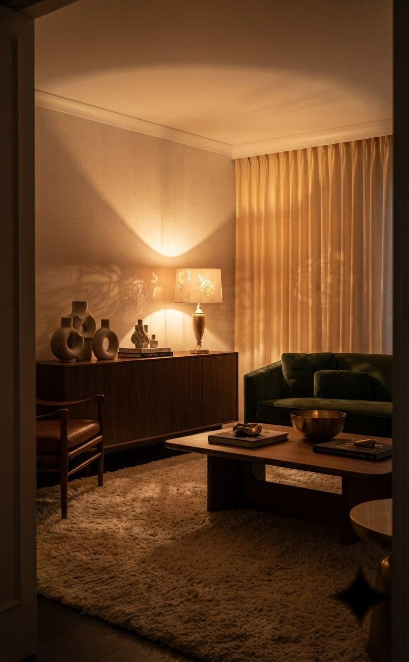 Champagne Bloom Cut‑Out Lamp